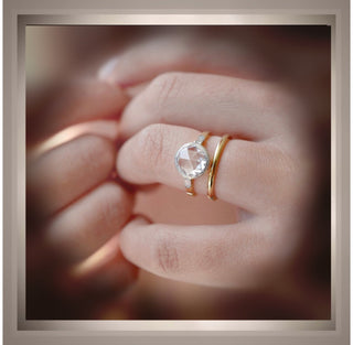 1.35 Ct. Antique Art Deco Style Rose Cut Edwardian Gold and Platinum Ring *** By Chelsea Leigh and Company