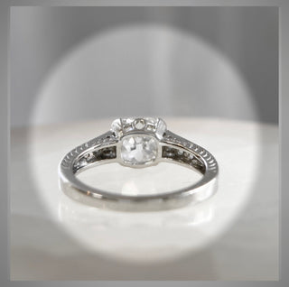 2.50 Ct Edwardian Antique Vintage  Style Old Mine Cut Diamond  Ring Platinum Circa 1920  *** By Chelsea Leigh and Company