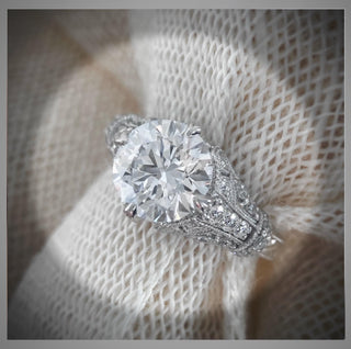 2.60 Ct.Antique  Edwardian Vintage Style Platinum Engagement Ring Platinum *** By Chelsea Leigh and Company