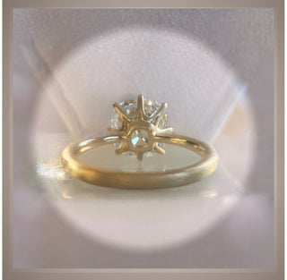 Price Reduced *** 3.00 Carat Old Mine Cut Vintage Style Engagement Ring VVS2 *** By Chelsea Leigh and Company