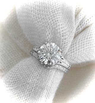 Sale Price *** 2.50 Ct. Edwardian Antique Vintage Style Round Diamond Engagement Ring  ***  By Chelsea Leigh & Company