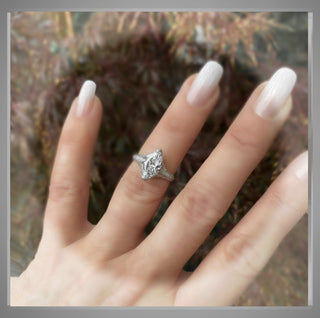 2.00 Ct Edwardian Antique Style  Marquise Diamond Engagement Ring
