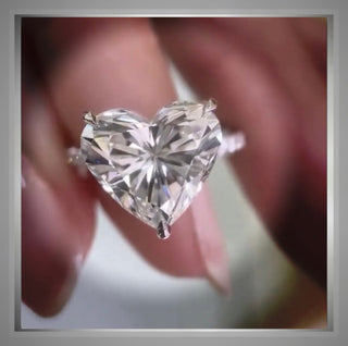 On Sale*** 3.60 Carat Heart Cut  Diamond Solitaire Engagement Ring  VS1 *** By Chelsea Leigh and Company