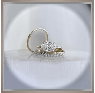 On SALE *** 2.00  Ct Oval  Cut Diamond EAST WEST Solitaire  Engagement Ring VS2 F  *** By Chelsea Leigh and Company