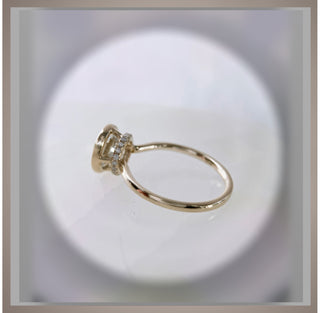 2.10 Ct. Bezel Set Round Diamond Engagement Ring  14KYG *** By Chelsea Leigh and Company