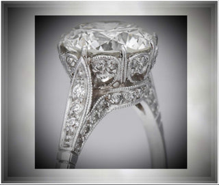 QUICK SHIP ** 1.50 Carat  Edwardian Antique Style  Diamond Engagement Ring   In Platinum *** By Chelsea Leigh and Company