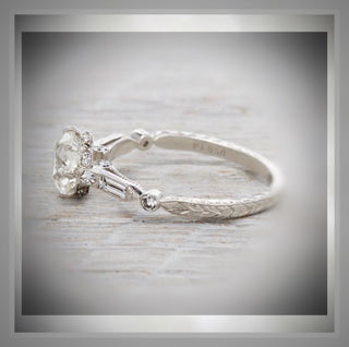 2.62  Ct  Edwardian Antique Vintage  Style  Diamond  Old Mine Cut  Engagement Ring *** By Chelsea Leigh & Company