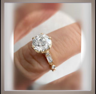 2.62  Ct  Edwardian Antique Vintage  Style  Diamond  Old Mine Cut  Engagement Ring *** By Chelsea Leigh & Company