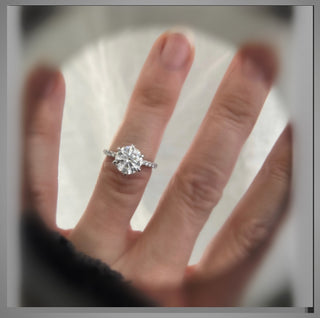 On SALE ****3.05 Carat Brilliant Cut Round Diamond Solitaire Engagement Ring VS1   *** By Chelsea Leigh and Company