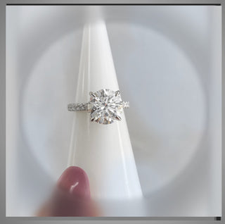 On Sale *** 3.60 Carat Brilliant Cut Round Diamond Solitaire Engagement Ring  ***By Chelsea Leigh & Company