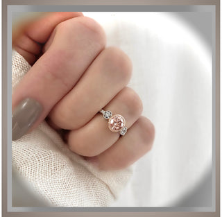 1.38 Ct Pink Diamond Bezel Set Antique Vintage Style Ring VS1 *** By Chelsea Leigh and Company