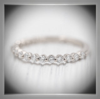 2 Ring Set On Sale *** 1.52 Ct  VS1 E Brilliant Cut Diamond Solitaire 2 Ring Set 14K *** By Chelsea Leigh and Company