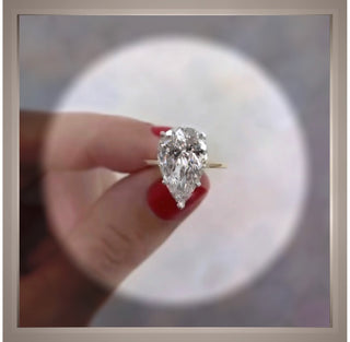 Price Reduced ***4.15 Ct  Brilliant Cut Pear Diamond Solitaire Engagement Ring IGI Certified VS1  SAVE 10g ***By Chelsea Leigh and Company