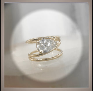 2.00 Ct Pear  cut Diamond Helix Engagement Ring VS1   ***By Chelsea Leigh and Company