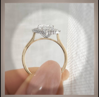3.75  Ct Radiant Cut Diamond Halo Engagement Ring ***By Chelsea Leigh and Company