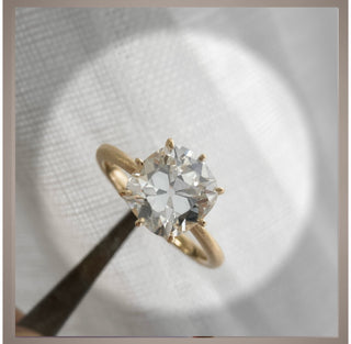 On Sale***2.50 Carat Old Mine Cut Engagement Ring VS1  *** By Chelsea Leigh and Company