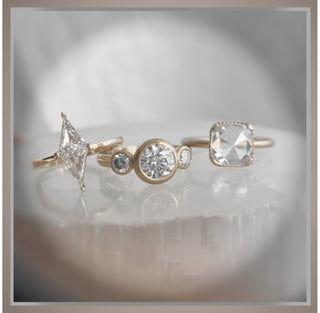 On Sale***1.44 Ct Brilliant Cut Round Diamond Bezel Set Antique Style Ring  *** By Chelsea Leigh and Company