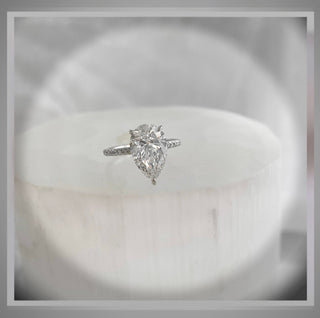 On Sale***3.75 Carat Pear Diamond Solitaire Engagement Ring    *IGI  Certified 5 prong***By Chelsea Leigh and Company