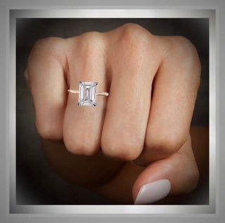 On SALE***Superior Quality***3.00 Ct Ct Emerald Cut Diamond Solitaire Engagement Ring  ***By Chelsea Leigh and Company