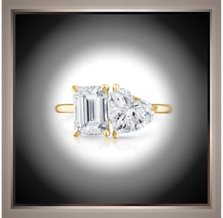 Toi et Moi  4.01 Carat Two Stone Diamond Ring   VVS2 E