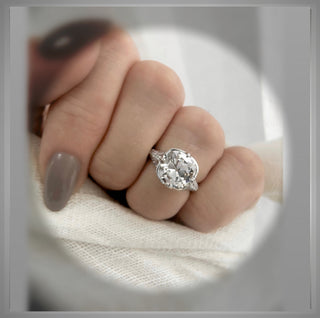 3.75 Ct Old Mine cut Diamond Antique Vintage Style  Engagement Ring  ** By Chelsea Leigh & Company