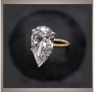 Price Reduced ***4.15 Ct  Brilliant Cut Pear Diamond Solitaire Engagement Ring IGI Certified VS1  SAVE 10g ***By Chelsea Leigh and Company
