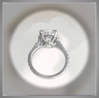 Just Reduced * 4.20 Carat Brilliant Cut Oval Diamond Solitaire Engagement Ring VS1  *** By Chelsea Leigh and Company