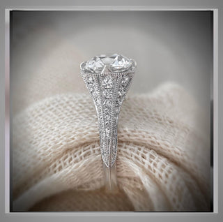2.75 Ct Old Mine cut Diamond Antique Vintage Style  Engagement Ring  ** By Chelsea Leigh & Company