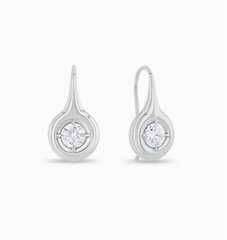 2.11 Ct  Orb Drop Puffy Bezel Earrings  French Wire Special Occasion  GIA Certified Wedding Bridal Earrings  ***By Chelsea Leigh and Company