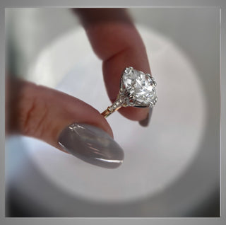 On Sale ***4.10 Carat Brilliant cut Diamond Round  Solitaire Engagement Ring  ***   By Chelsea Leigh and Company