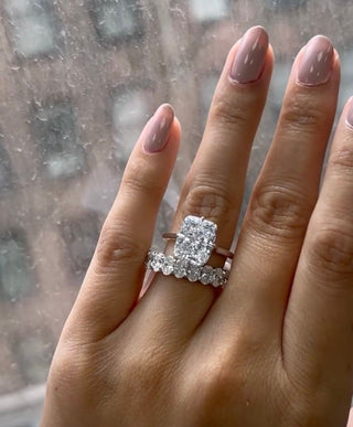 On  SALE *** 6.00 carat Ct Elongated Cushion Cut Diamond Solitaire Engagement Ring VVS2 *** By Chelsea Leigh and Company