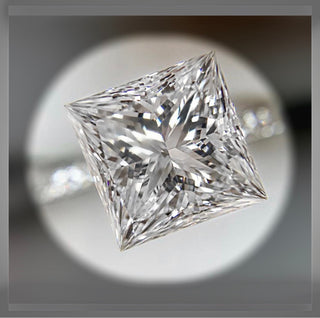 On Sale*** 2.50 Carat Princess Cut  Diamond Solitaire Engagement Ring