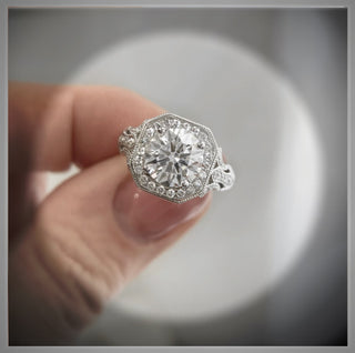 2.65 Carat Edwardian Antique Vintage Style  Diamond Engagement Ring *** By Chelsea Leigh and Company
