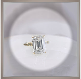 On Sale ***4.40 Ct Emerald Cut Diamond Solitaire  VS1 E *** By Chelsea Leigh and Company