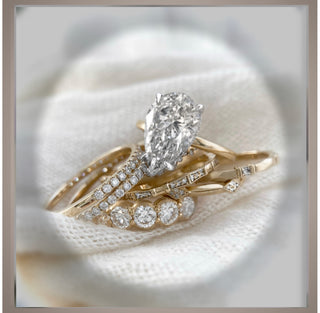 OnSale ***2.60 Ct  Brilliant Cut Pear Diamond Solitaire Engagement Ring *** By Chelsea Leigh and Company