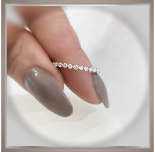 On Sale *** 2.10 Ct Brilliant Cut Round Diamond Solitaire with Diamond Collar Engagement Ring 14K  *** By Chelsea Leigh and Company