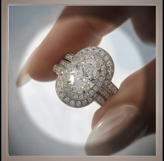 Victorian Era Style 2.45 Ct Oval Cut Diamond Antique Vintge Style Engagement Ring  *** By Chelsea Leigh and Company