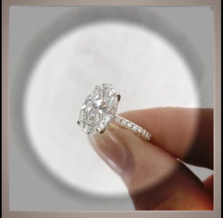 On**SALE** 3.50 Carat Brilliant Cut Oval Diamond Solitaire Engagement Ring ***by Chelsea Leigh and Company