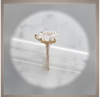 2.55 Carat Brilliant Cut Pear Diamond Solitaire Engagement Ring VS1  Rose Gold  *** By Chelsea Leigh and Company
