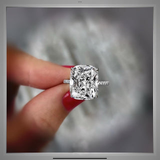 On SALE***5.65 Ct Cushion Cut Diamond Solitaire Engagement Ring     Certifed***By Chelsea Leigh and Company