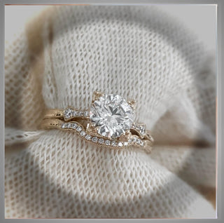 2.05 Carat Edwardian  Antique Style  Diamond Engagement Ring   14K Yellow Gold *** By Chelsea Leigh and Company