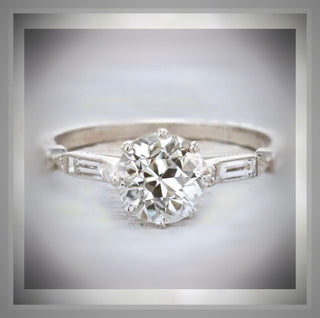 1.55 Carat Edwardian Antique Vintage Style  Diamond Engagement Ring VVS2 *** By Chelsea Leigh & Company