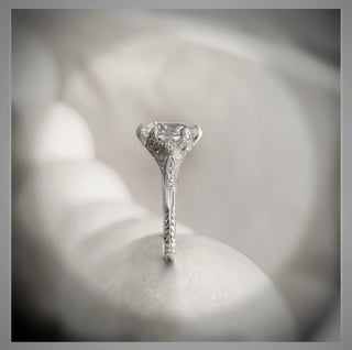 2.55 Ct Edwardian Antique Vintage Style Diamond BLOOMINGTON STYLE, Engagement Ring VS1*** By Chelsea Leigh and Company