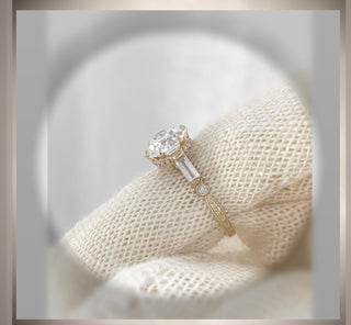 2.65 Ct  Edwardian Antique Vintage Style  OEC Diamond  Engagement Ring Old European  Cut *** By Chelsea Leigh & Company