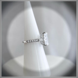 SALE*** 4.15 Ct  Radiant Cut  Diamond Engagement Ring with Baguettes  *** By Chelsea Leigh and Company