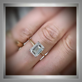 On SALE***Superior Quality***3.00 Ct Ct Emerald Cut Diamond Solitaire Engagement Ring  ***By Chelsea Leigh and Company