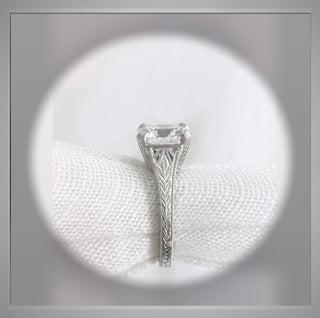 On SALE *** 2.25 Carat Antique Edwardian Vintage Style Round Diamond Engagement Ring *** By Chelsea Leigh and Company