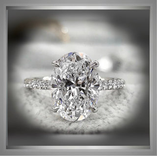 On**SALE** 2.25 Carat Brilliant Cut Oval Diamond Solitaire Engagement Ring VS1 ***by Chelsea Leigh and Company