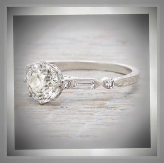 1.55 Carat Edwardian Antique Vintage Style  Diamond Engagement Ring VVS2 *** By Chelsea Leigh & Company