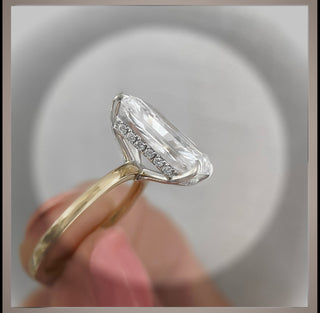 Clearance Sale ** Quick Ship ** 5.18 Ct Radiant  Cut Diamond Whisper Thin Solitaire Engagement Ring  VVS2 E *** By Chelsea Leigh and Company